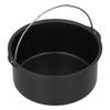 Cake Barrel Carbon Steel NonStick Cake Baking Tray Kitchen Electric Fryer Accessory(6in )