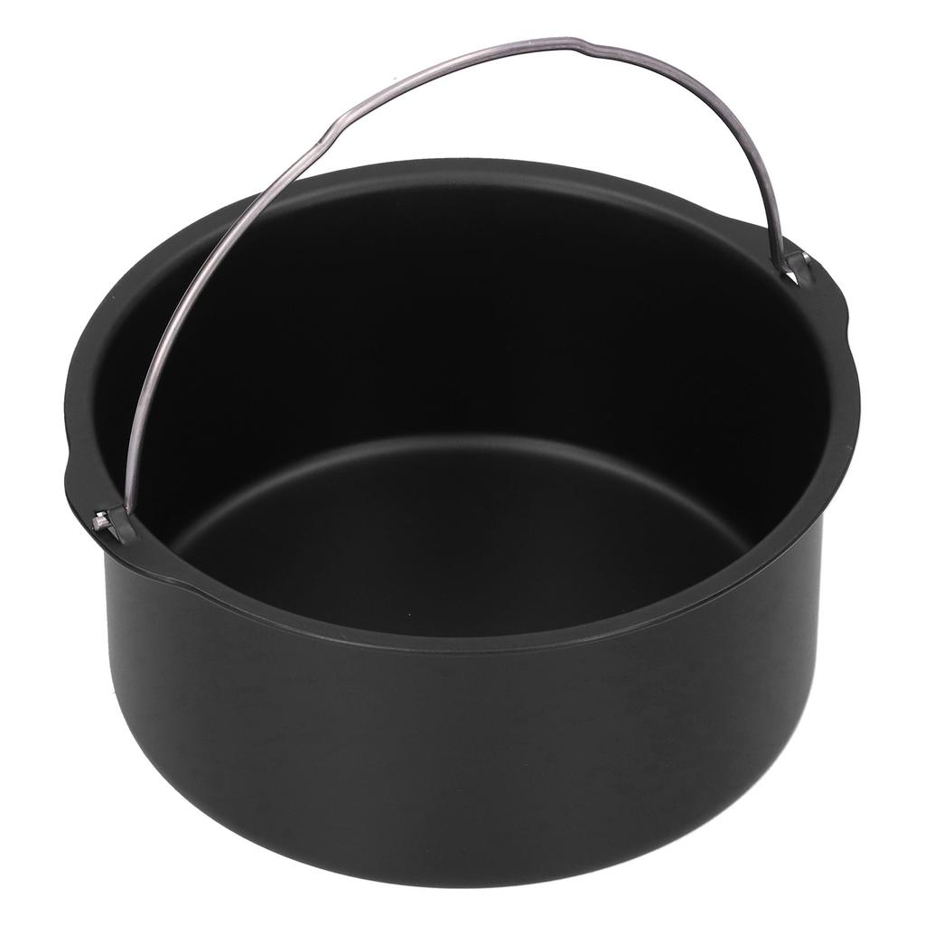 Cake Barrel Carbon Steel NonStick Cake Baking Tray Kitchen Electric Fryer Accessory(6in )