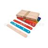 Bunte Holz-Eisstiele mit Löchern für Bastelarbeiten und Modellbau