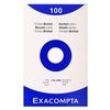 EXACOMPTA 100 Bristol Cards 125x200mm White