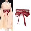 Exquisite Embroidery Hanfu Waistband for Women Wrap Dress Halter Dress Tie Belt