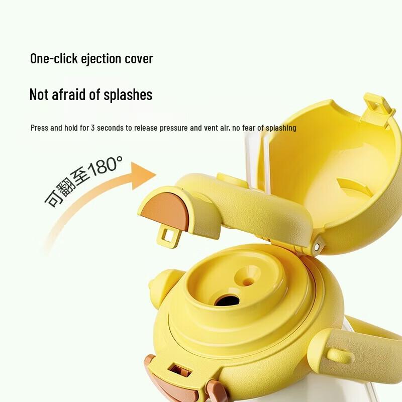 LOCK&LOCK Cartoon Portable Insulated Straw Water Bottle 780ML