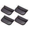 4PCS Carbon Fiber Wallet Horizontal Water Proof Signal Blocking Pouch Car Key Fob Protector for Credit Cards