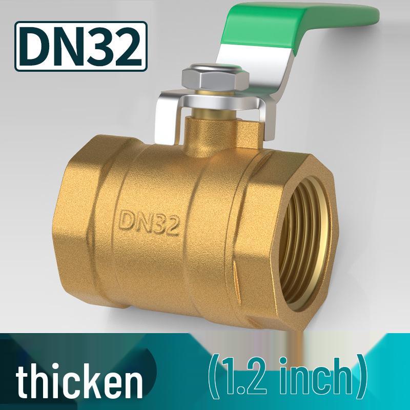 Heavy-Duty 1/2" Brass Ball Valve for Air and Water Pipes, Internal/External Thread