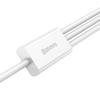 Kabel Szybkiego Ładowania  Baseus Superior Data Usb Do M+L+C 3.5A 0.5M(White)