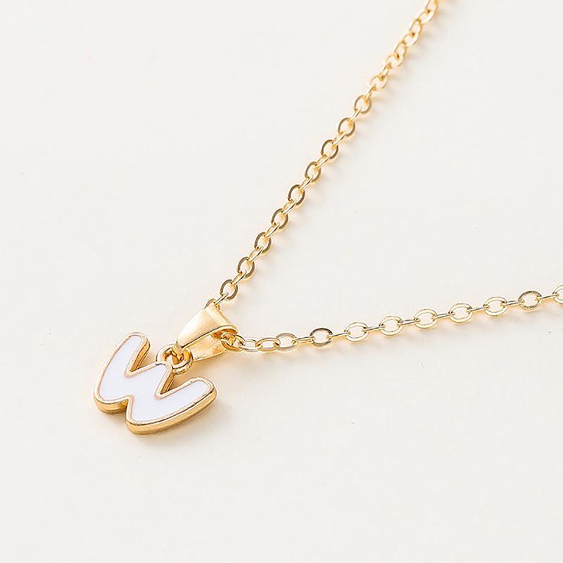Personalized 26 Initials Charm Necklace For Women Men Premium Design Name Necklace Ladies Jewelry Gift