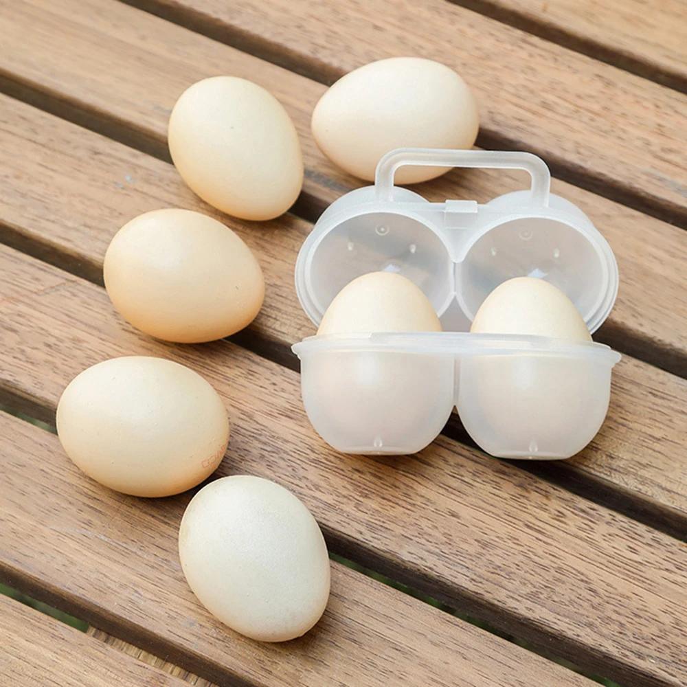 1PC Outdoor Portable Egg Carton Fall-Proof Storage Box Travel Shockproof Camping Breakproof Egg Tray Breakfast Coffee Tray Tray
