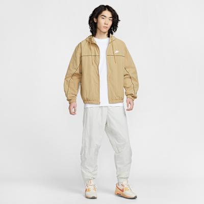 Nike Jackets Men's Khaki Hooded Non Detachable Moderate Other