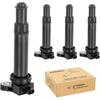 Ignition Coil Pack Replacement for L4 1.6L 1.6 Kia Rio Rio5, Hyundai Accent, Dodge Attitude 2006 2007 2008 2009 2010 2011, UF499 C1543, Set of 4