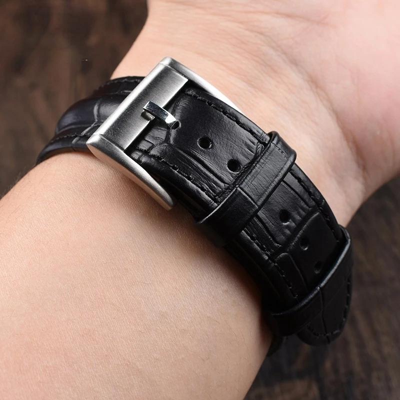 Echtes Leder Uhrenarmband Für Hamilton Khaki Field Jazz H70605731/H32705521 Herren Rindsleder Uhrenarmband Armband 20mm 22mm