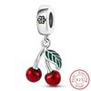 Original Charms Beads Copper Cherry Strawberry Avocado Fruit Charms Pendant For Woman Jewelry Making