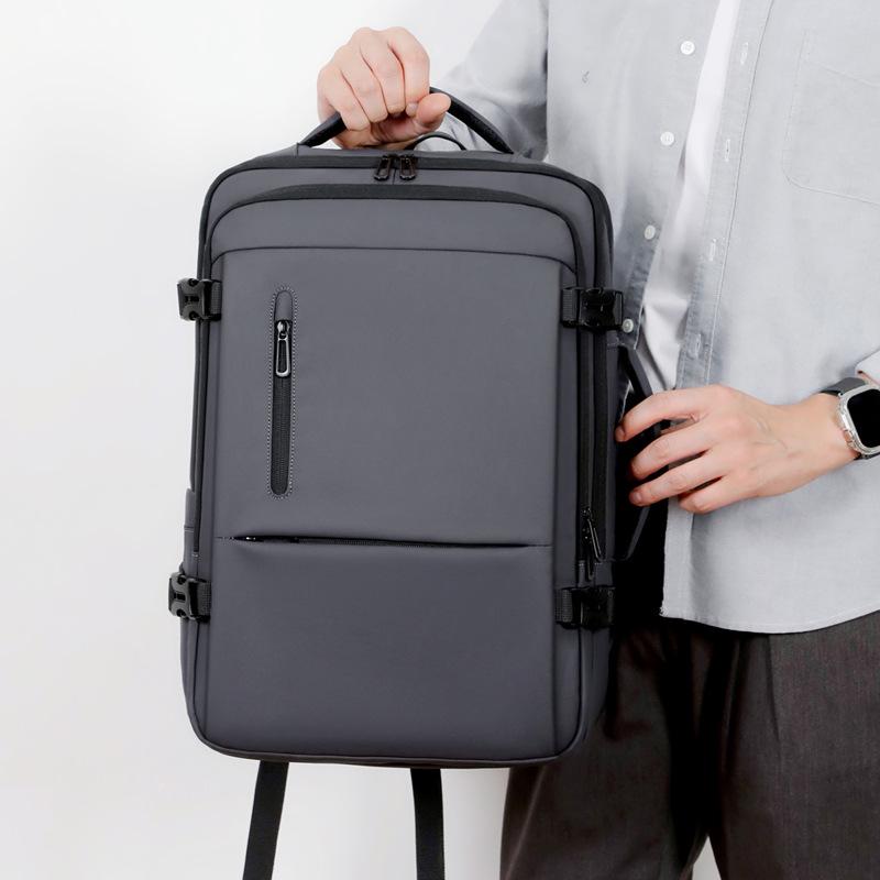Large Capacity Business Travel Backpack - Multi-Compartment, Water-Resistant Laptop Bag