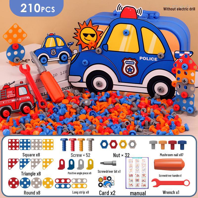 

Детская развивающая игрушка для сборки винтов: Электрическая дрель и ящик для инструментов для мальчиков