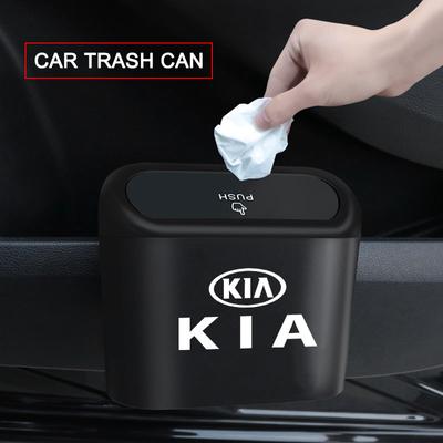 1 Adet Araba Araç Kılıfı Saklama Kutusu Siyah ABS Kare Basmalı Çöp Kovası Rio Ceed Sportage Cerato Soul Sorento K2 K5 k6 K7 K8 Katlanır