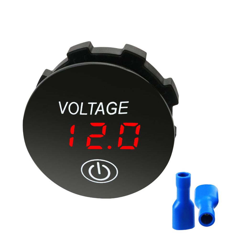 

LED Voltmeter Digital Waterproof Motorboat Motorcycle Panel Digital Voltmeter Tester Monitor Car Voltmeter 12V electrical tester