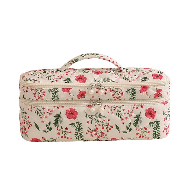 Runhui Floral Roller Blow Dryer & Curling Iron Storage Bag