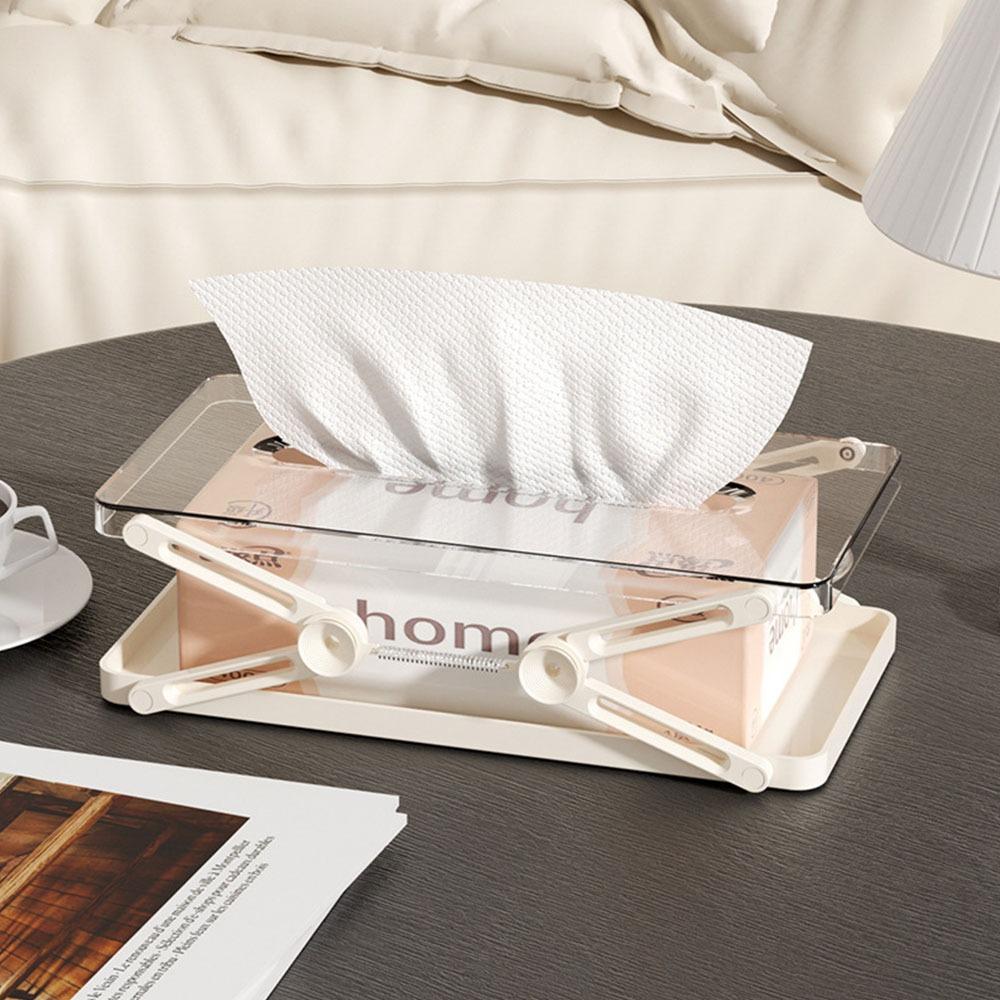 Gifts Liftable Spring-loaded Tissue Box Foldable Portable Tissue Storage Container Large-capacity Tissue Tool