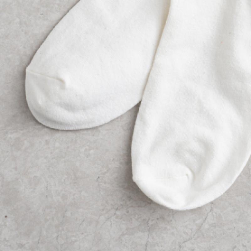 Monfoot Pánské základní ponožky ke sneakers bílé