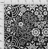 oneOone Cotton Poplin Black Fabric Asian Block Quilting Supplies Print Sewing Fabric By The Yard 42 Inch
