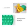 Rainbow Push Bubble Game Stress Anxiety Relief Bubble Popping Game Silicone Bubble Squeeze Sensory Fidget Toy Party Favors