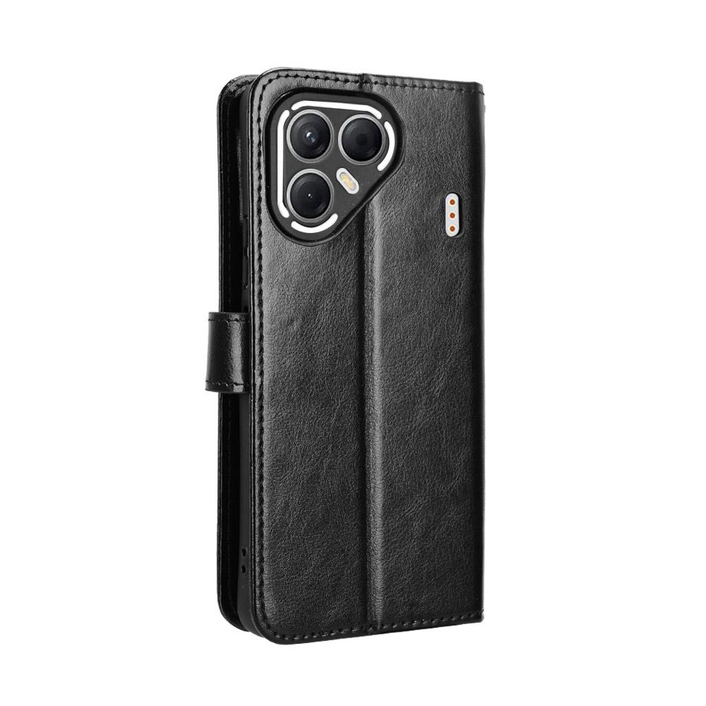 For TECNO Pova 7 5G PU Leather Case with Strap Crazy Horse Texture Phone Wallet Cover