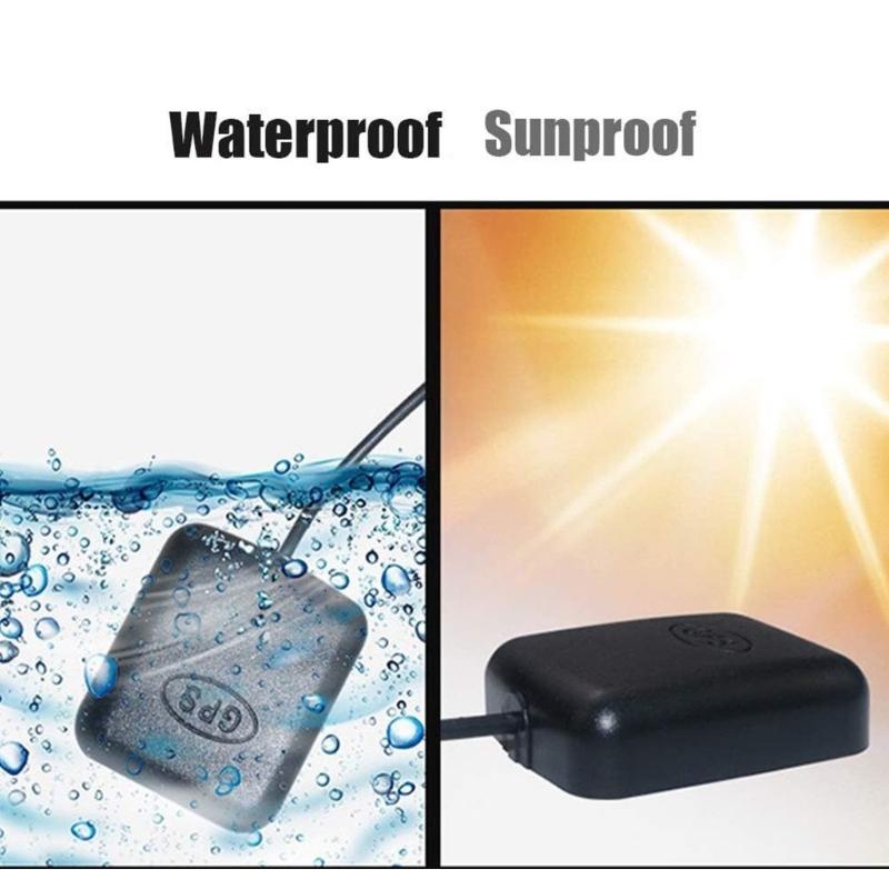 Waterproof Vehicle Global Positioning System Antenna with Long Cord for Easy Installation Reliable Satellite Signal Lock