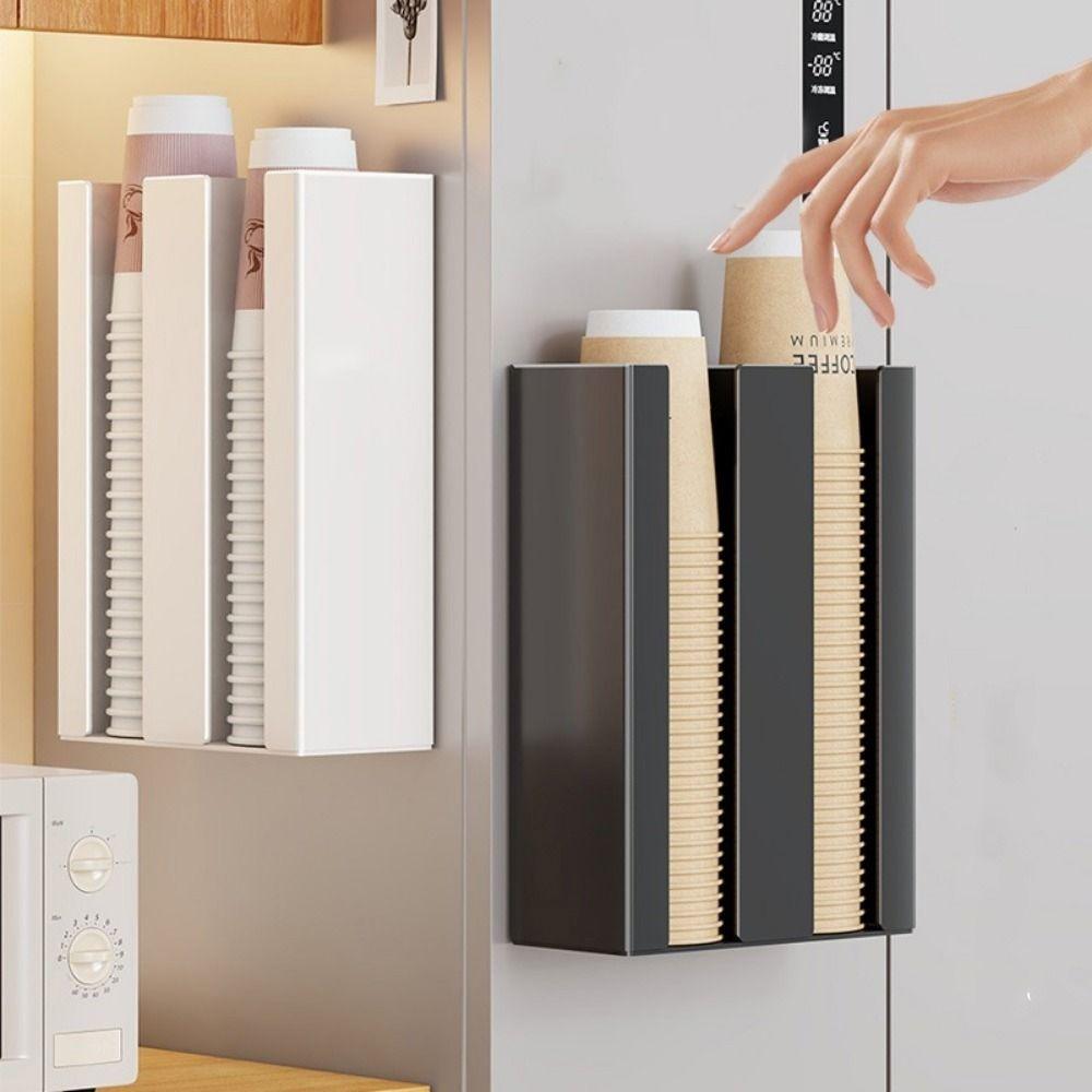 Iron Magnetic Disposable Cup Holder Large Capacity Cup Storage Rack  Coffee Shop