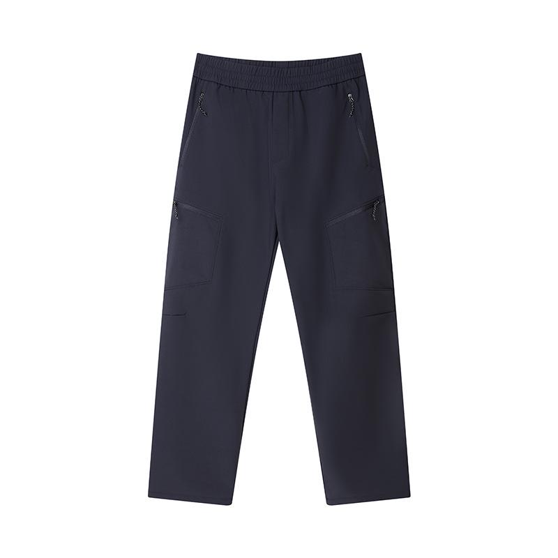 

2025 Longjia Men s Outdoor Windproof Hiking Pants - Wear-Resistant, Casual, Straight-Leg Large темно-синього кольору