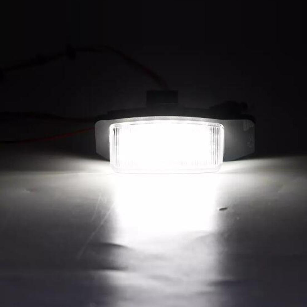 LED License Number Register Plate Light for Car Mitsubishi OUTLANDER XL CW Peugeot 4007 Citroen C-Crosser Lamp