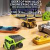 1:64 Scale Remote Control Forklift 2.4G Hz Mini Zinc Zinc Alloy Toy Car RC Excavator Children Toy