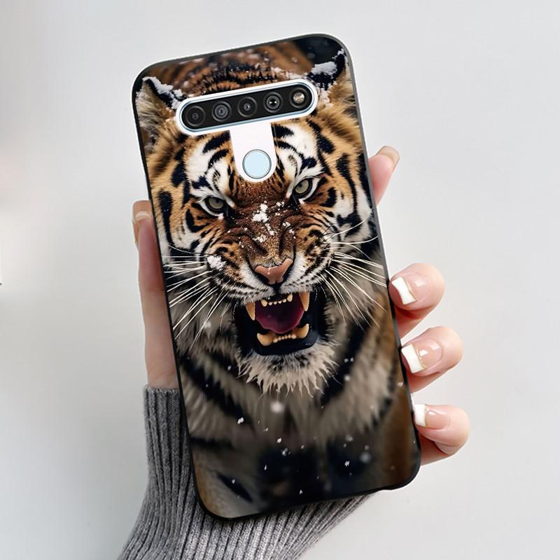 Luxury Cute Cool Boys Girls Case For LG K61 Q61 Q70 Phone Case Black Matte Soft Silicone Back Cover Protective TPU Bumper Shell