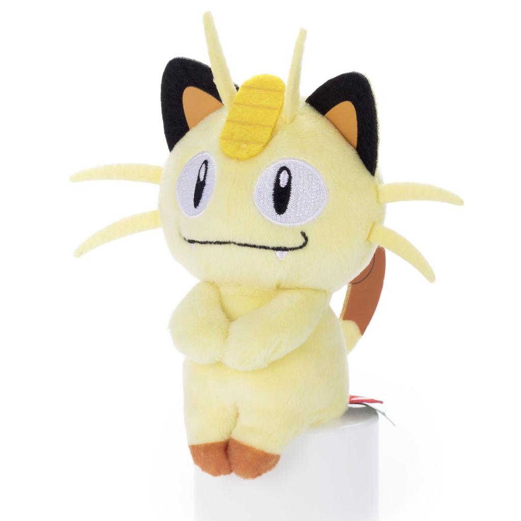 Pokemon Meowth Plush Height 13cm Chokkori-san Toy, Approx.