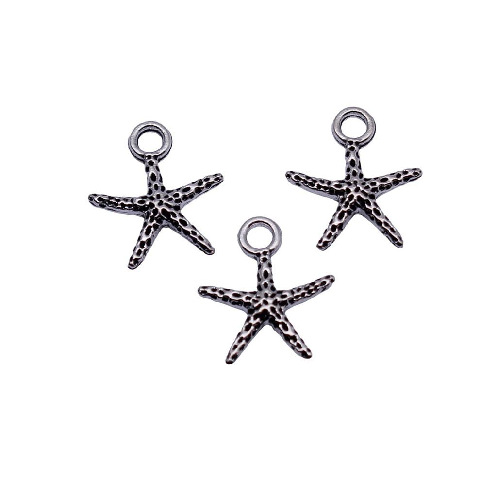 Starfish Charms Multi Color Metal Pendants For Beach Themed DIY Jewelry Accessories