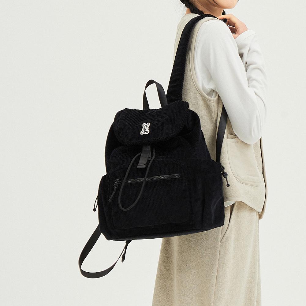 Dod Grainfield Corduroy Backpack (Black)