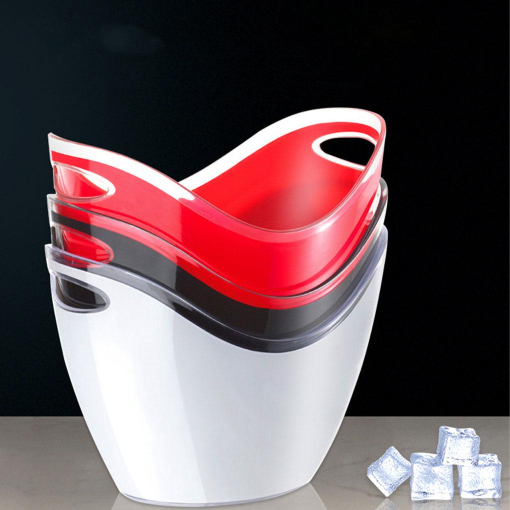 Universal-Eiskübel aus Kunststoff für gekühlte und erfrischende Getränke, Party-Bar, Bier, Weinkühler, leicht zu reinigen