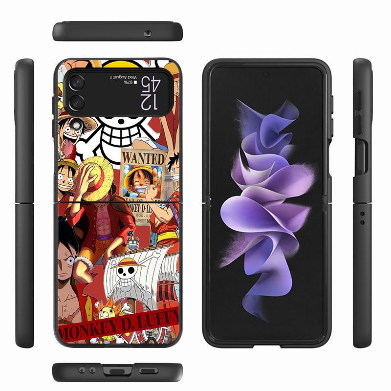 Back Cover Phone Case for Samsung Galaxy Z Flip 3 Z FLIP 6 Z Flip Z Flip 5 Anime One Pieces