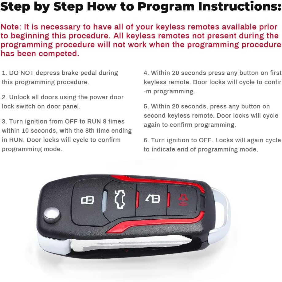 keyless Entry Replacement Car Key Fob Remote Transmitter 4D63 for Ford, Lincoln, Mercury CWTWB1U345