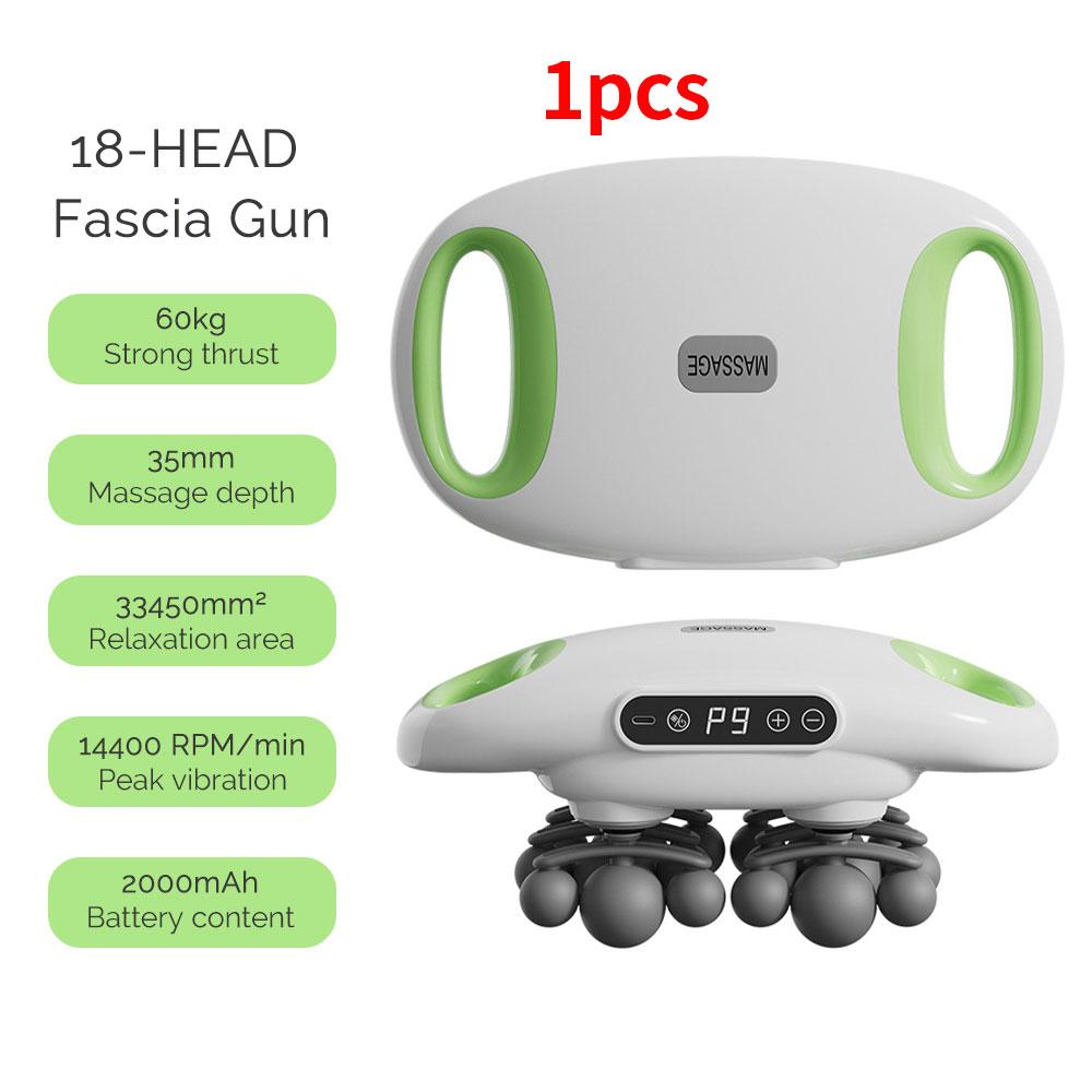12-Head Fascia Gun High Frequency Vibration Body Massage Gun Back Massager Waist Massager Neck Shoulder Thigh Fascia masajeador