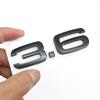 3D ABS Car Sticker Chrome Black Letters 2.4 3.2 3.6 4.2 Logo Emblem Trunk Badge for qaz19 A3 A4 A5 A6 A7 A8 Q3 Q5 Q7 Accessories