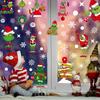 9 Sheet Christmas Window Double-Side Stickers for Home School Office Decoration