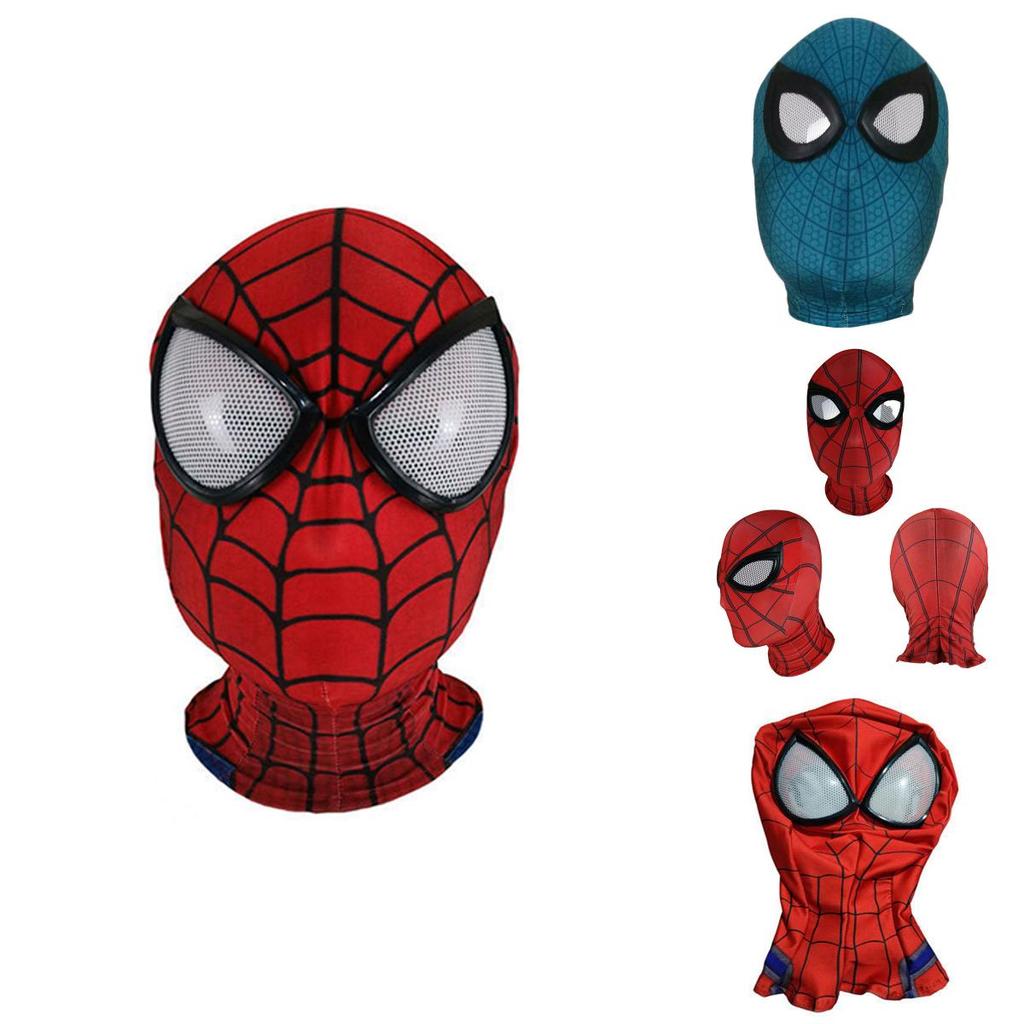 Maschera Elastica Spiderman Miles Morales Copricapo Costume Per Appassionati Cosplay Adulti