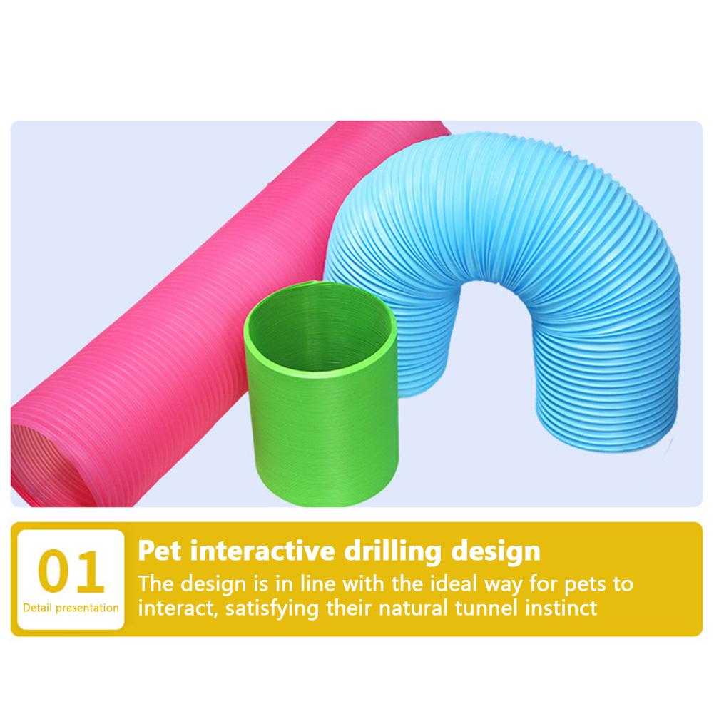 Cat Tunnel, S-Shaped Collapsible Cat Tunnel For Indoor Cat, Peekaboo Cat Cave Play Tube, Maze Cat House For Cats Puppies Rabbits Ferrets