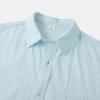 2025 Summer European & American Men's Waffle Short Sleeve Solid Color Casual Shirt