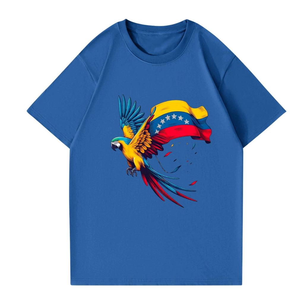 Modisches rundhalsiges lässiges bedrucktes kurzärmeliges T-Shirt Top für Damen und Herren