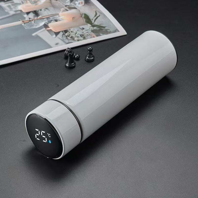 Intelligent temperature measurement stainless steel thermos cup Men's business cup Creative enterprise annual meeting cup