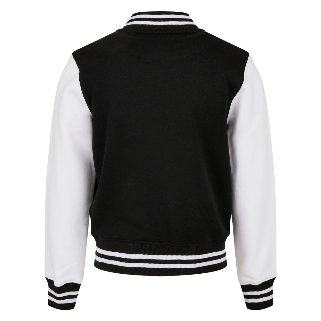 Build Your Brand Childrens/Kids Sweat Organic Varsity Jacket