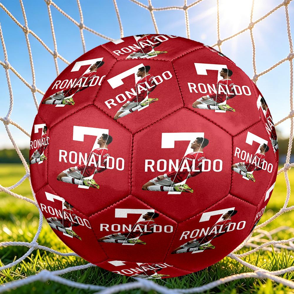 1pc Golden Number Seven Soccer Ball Size 5, Suitable for Practice Matches/tournament Training,Lightweight and Durable. Cl7025
