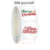 In-Stock Christmas Round Stickers - 500 Labels/Roll (2.5cm) for Gift Box Sealing