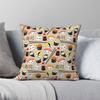 Kawaii Sushi Pillowcase Polyester Linen Velvet Pattern Zip Decorative Pillow Case Home Cushion Case 45X45