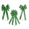 Patrick's Day Wreath Bows Green Glitter Wreath Bow for Front Door Patrick's Day Ornaments for Holiday Party Decor